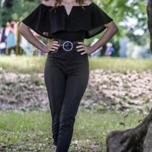 Strapless Black Jumpsuit